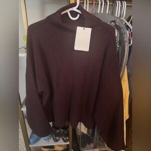 RÓHE burgundy wool sweater
